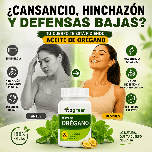 FitoGreen™ Aceite de Orégano Puro - 60 Capsulas