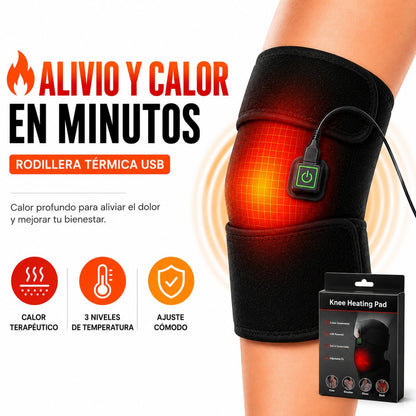 Rodillera Térmica USB - Alivio y Calor en Minutos
